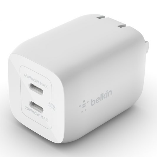 Belkin 65W PD Dual USB-C Charger