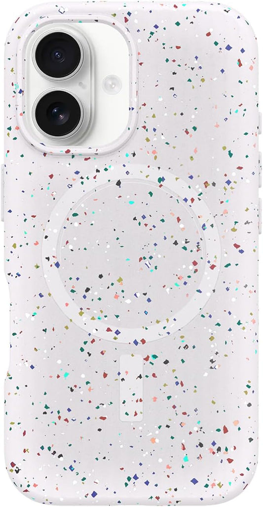 OtterBox Symmetry Core - iPhone 16 Plus - Sprinkles (White)