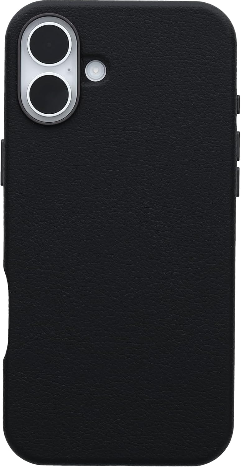 OtterBox Symmetry Cactus Leather - iPhone 16 Plus - Noir Ash (Black)