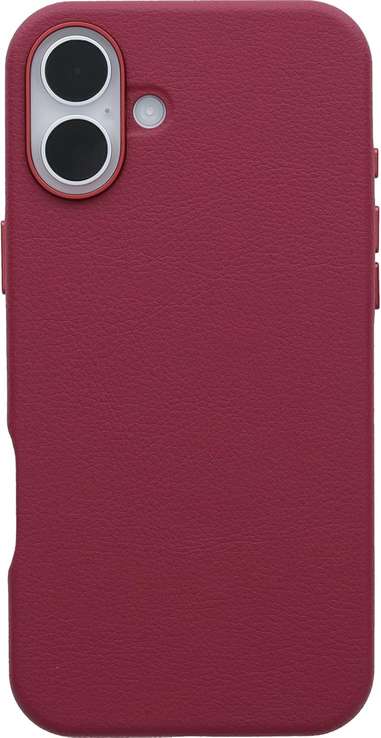 OtterBox Symmetry Cactus Leather - iPhone 16 Plus - Maroon Bells (Red)