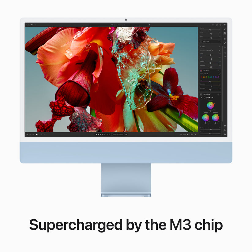 Apple 24-inch iMac - M3 chip with 8‑core CPU / 10‑core GPU - 256GB - Blue