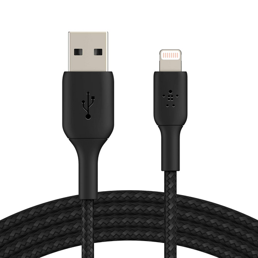 Belkin Boost Charge Braided Lightning Cable - 2m - Black