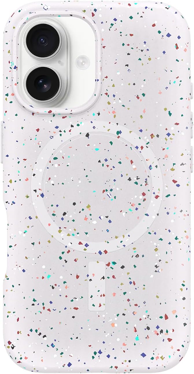 OtterBox Symmetry Core - iPhone 16 Plus - Sprinkles (White)