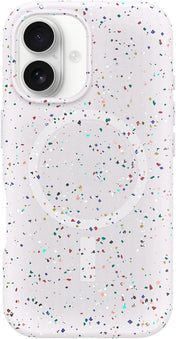 OtterBox Symmetry Core - iPhone 16 Plus - Sprinkles (White)