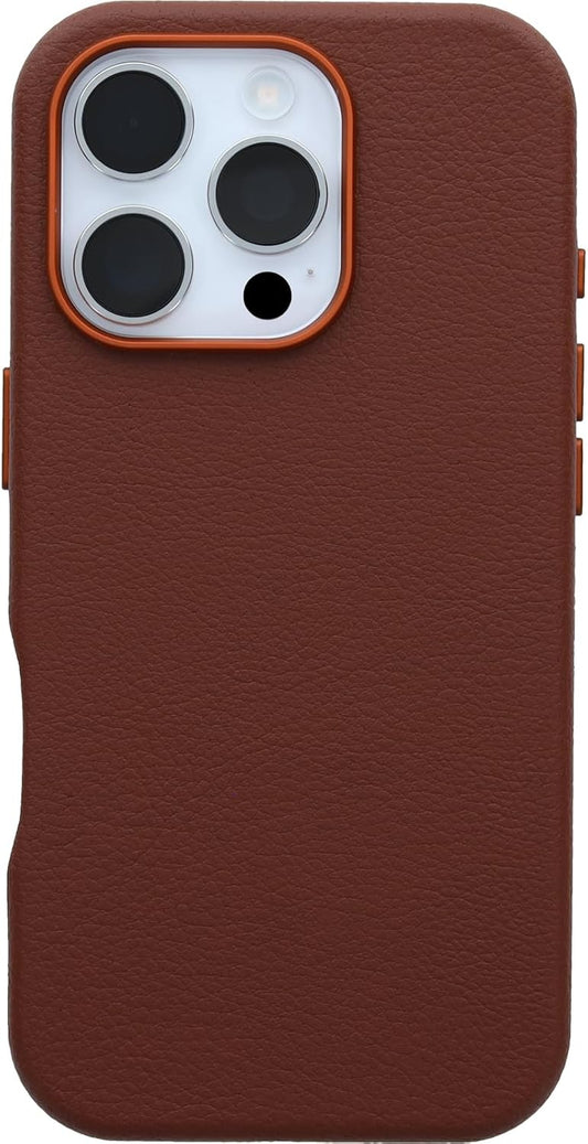 OtterBox Symmetry Cactus Leather - iPhone 16 Pro Max - Rich Adobe (Brown)