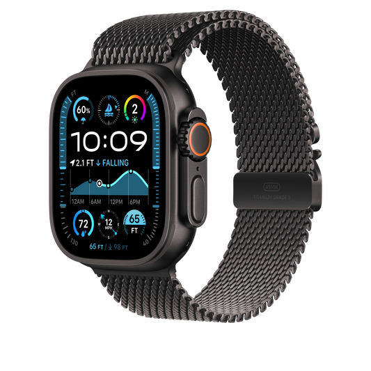 49mm Black Titanium Milanese Loop - Medium – iQ Jersey
