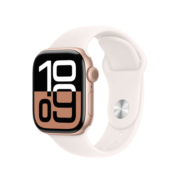 Apple Watch Series 10 GPS 42mm Rose Gold Aluminium Case with Light
