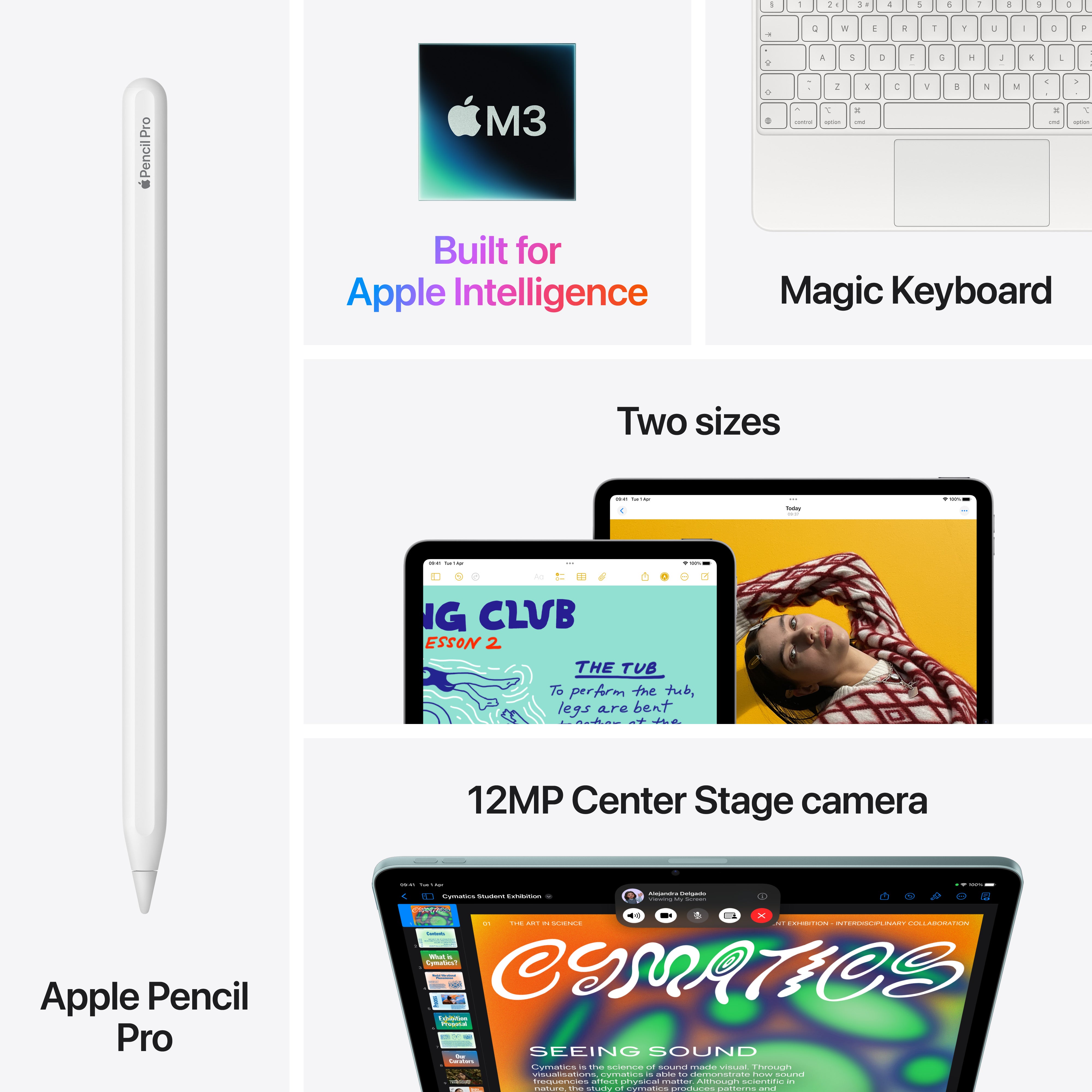 【美品】iPad Air M3 + Apple Pencil Proセット 13-inch iPad Air Wi-Fi 1TB - Starlight (M3) – iQ Jersey