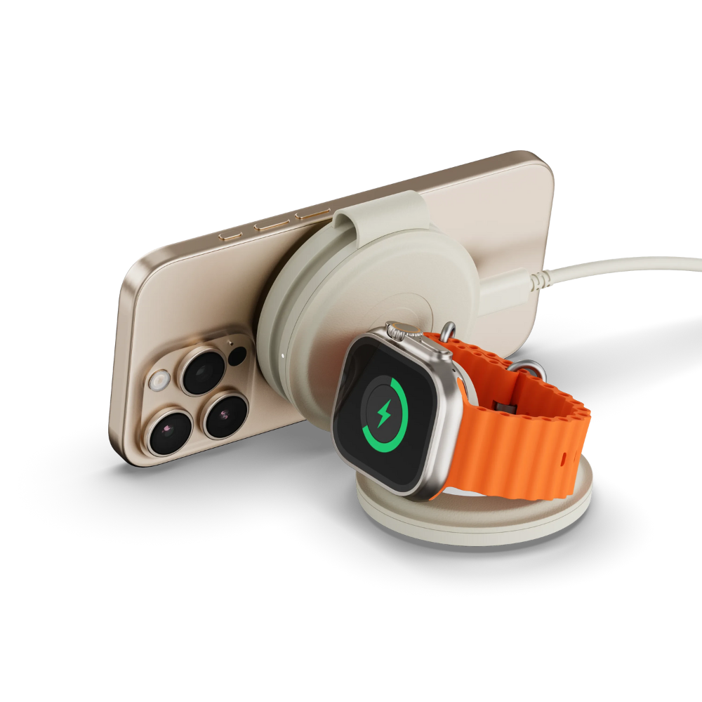 On the Go 3in1 Wireless Charger - Sand