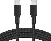 BOOST CHARGE™ 100w USB-C to USB-C 2.0 Braided Cable 2M Black