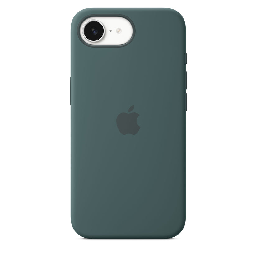 iPhone 16e Silicone Case – Lake Green – iQ Jersey iPhone 16e Silicone Case – Lake Green – iQ Jersey