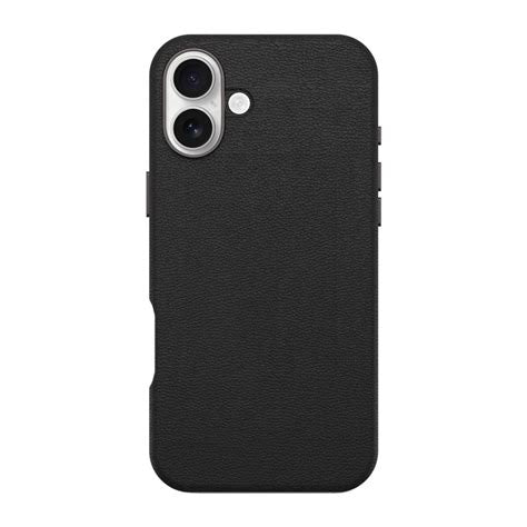 OtterBox Symmetry Cactus Leather - iPhone 16 - Noir Ash (Black)