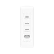 BOOST CHARGE™ 140w USB GaN 4-ports Wall Charger with UK, EU, US plug tips, White